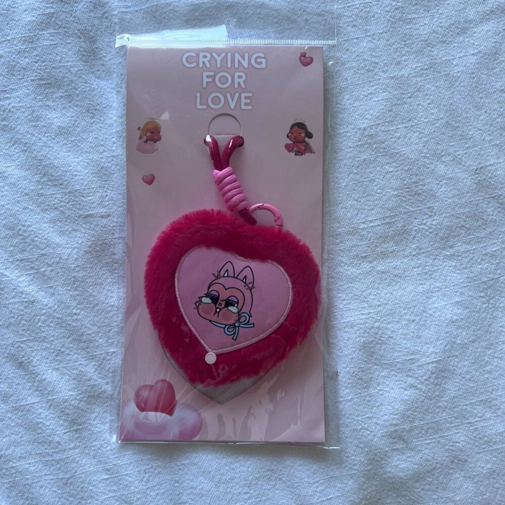 Pop Mart Crybaby Crying for Love Plush Mirror Pendant